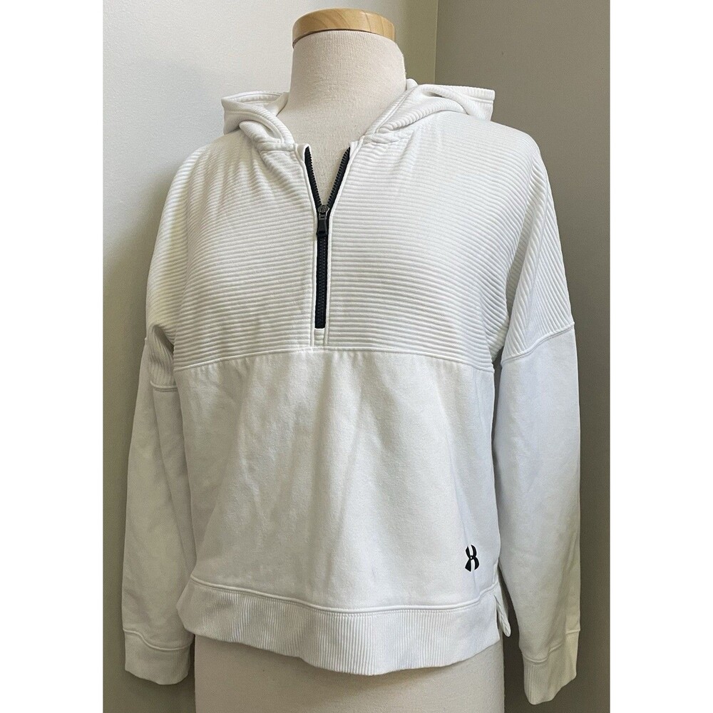 Girl's Under Armour Threadborne Stretch Fleece Ridge Hoodie YXL 3/4 Zip